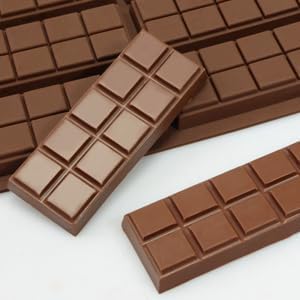 Chocolate Bar Mold, Dubai Chocolate Bar Mold Deep Silicone Break-Apart Chocolate Mold Nonstick Thick Candy Mould for Dubai Pistachio 1 Pack(10 Snap)