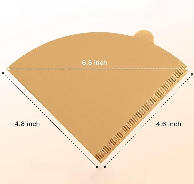 Cone Filters #2 for Coffee Makers - Tear-Resistant Paper, Sustainable Material, Say Goodbye to Coffee Grounds in Your Brew (200, white)