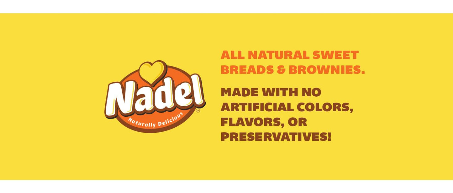 Nadel - NATURALLY DELICIOUS BANANA CHOCOLATE CHIP CAKE SLICES (8 Pack) Sweet Breads & Cakes, Back to School lunch snack, breakfast bar