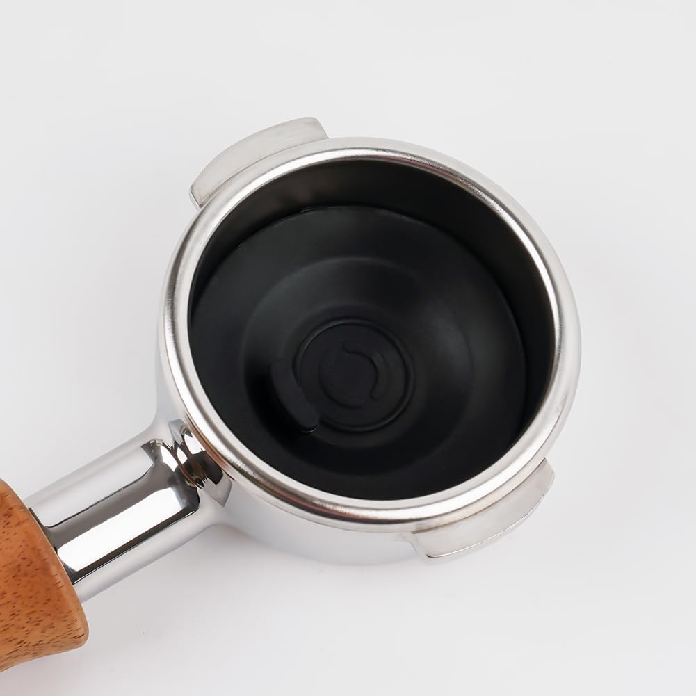 watchget 58mm Blind Filter Backflush Disk compatible with Breville Espresso Machines, Rubber Cleaning Gasket - Heat-Resistant & Durable Backwash Plate(Black)