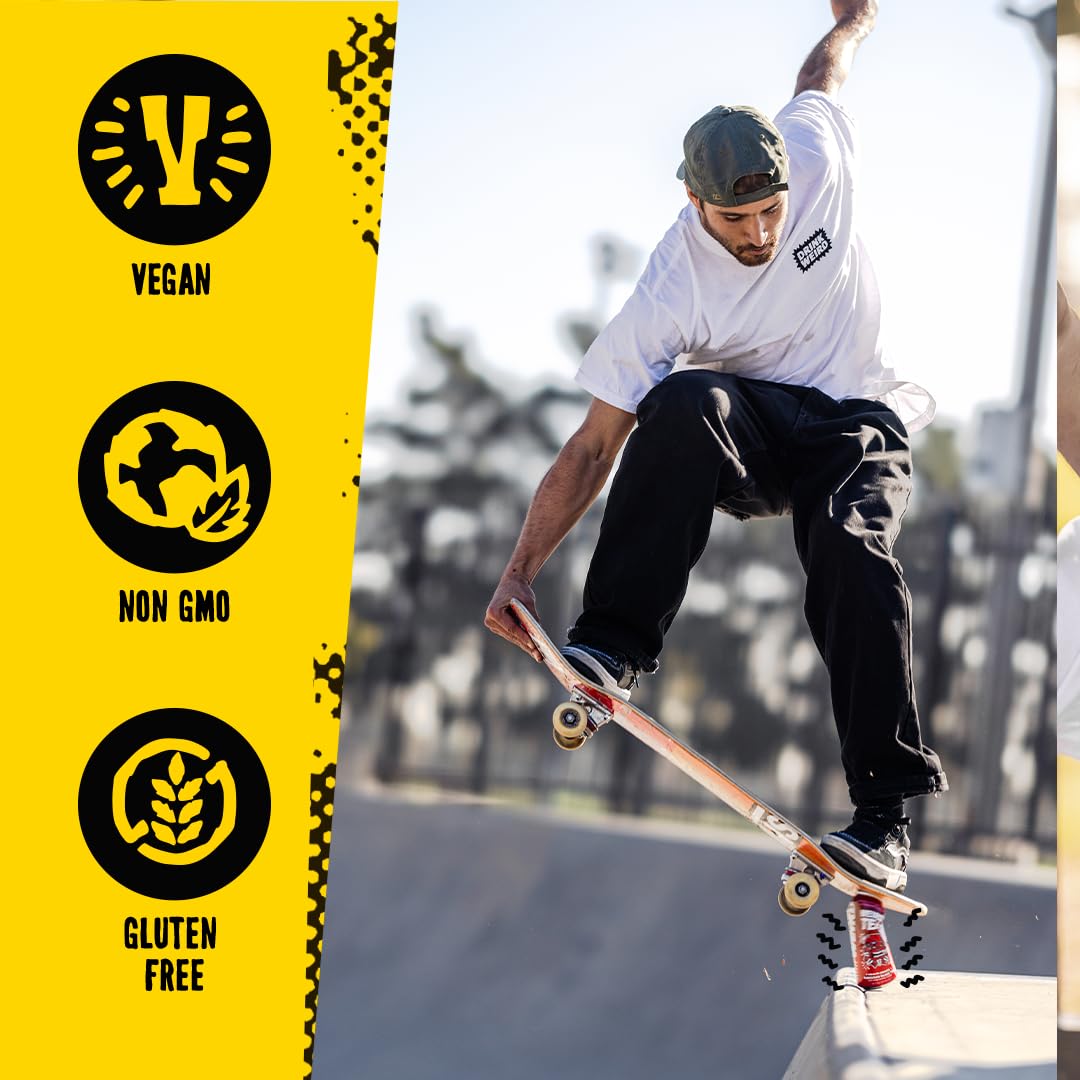 Drink Weird Organic Agua de Jamaica Hibiscus Black Tea β 16oz Cans, 160mg Organic Caffeine, Pack of 12 β Bold & Refreshing Energy Drink Alternative