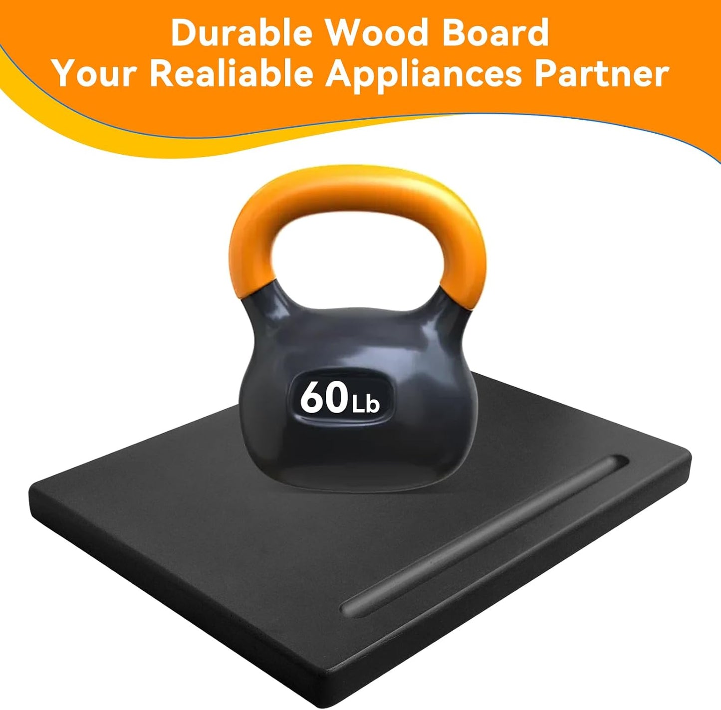 Wood Appliance Sliders with 360' Wheels, Sliding Tray for Coffee Maker & Heavy Kitchen Appliances,Countertop Appliance slider for Kitchen Appliance, Premium Wood Rolling Tray,No Assemble (Deep-Medium)