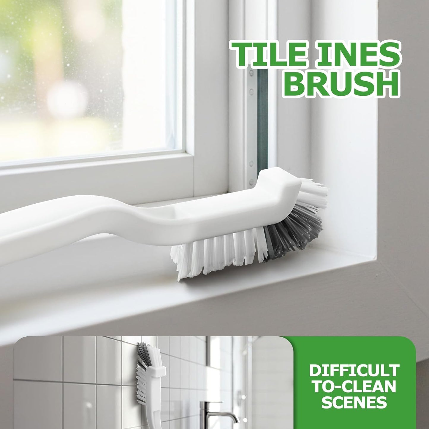 7 Pack Dish Brush with Handle - Kitchen Brush with Ergonomic Handle,Cleaning Brushes Set with Stiff Bristles for Dishes, Pots, Pans, Sink & Bottles