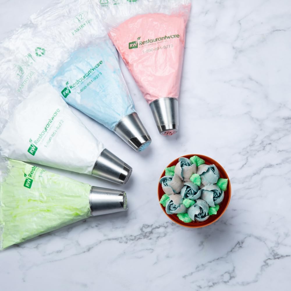 Restaurantware-Russian Piping Tip, 1 Rose Cake Decor Piping Tip - #8, Corrosion-Resistant, Purple Stainless Steel Decorating Tip For Frosting, Dishwashable, Decorate Cupcakes, Cakes, or Cookies