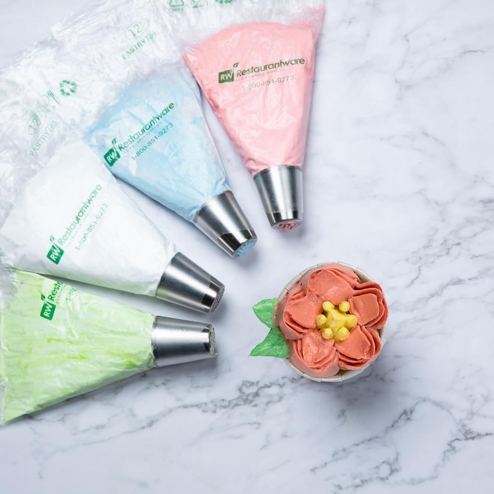 Restaurantware-Russian Piping Tip, 1 Flower Cake Decor Piping Tip - #42, Corrosion-Resistant, Stainless Steel Decorating Tip For Frosting, Dishwashable, Decorate Cupcakes, Cakes, or Cookies