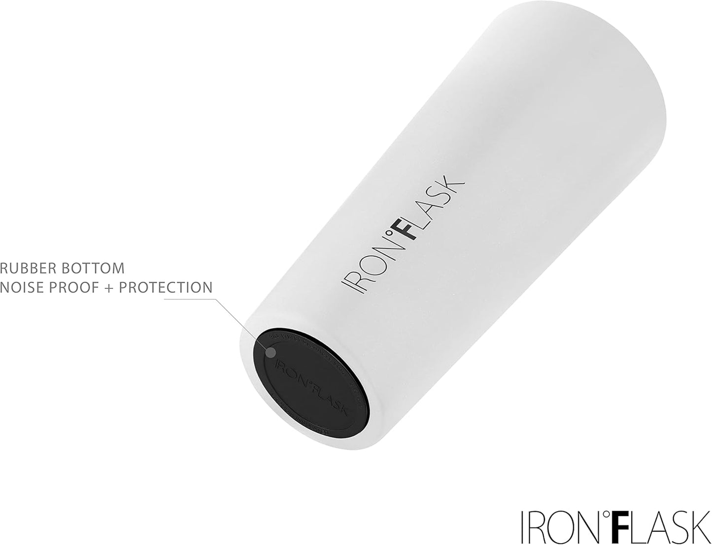 IRON °FLASK Classic Tumbler - Vacuum Insulated Stainless Steel Water Bottle, Double Walled, Drinking Cup, Insulated Travel Mug (Dark Night, 24 oz Solid Lid)