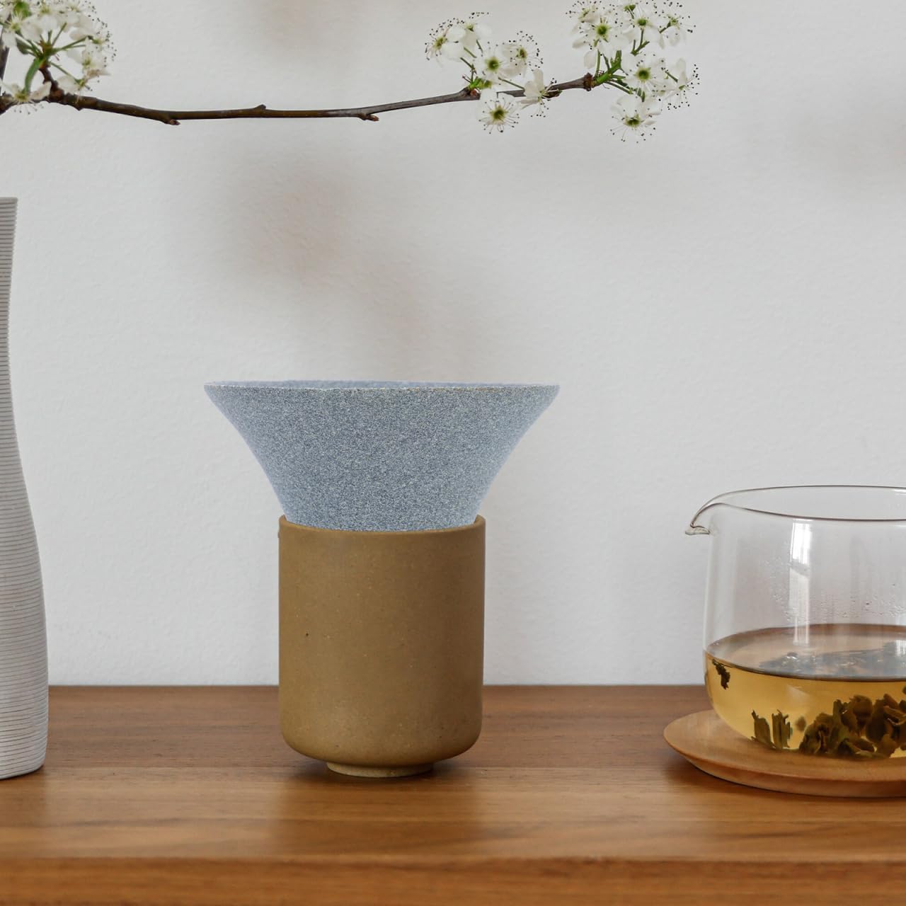 Ceramic Coffee Filters Paperless Reusable Infuser Tea Filter Japanese Ceramic Coffee Dripper Retro Coffee Maker