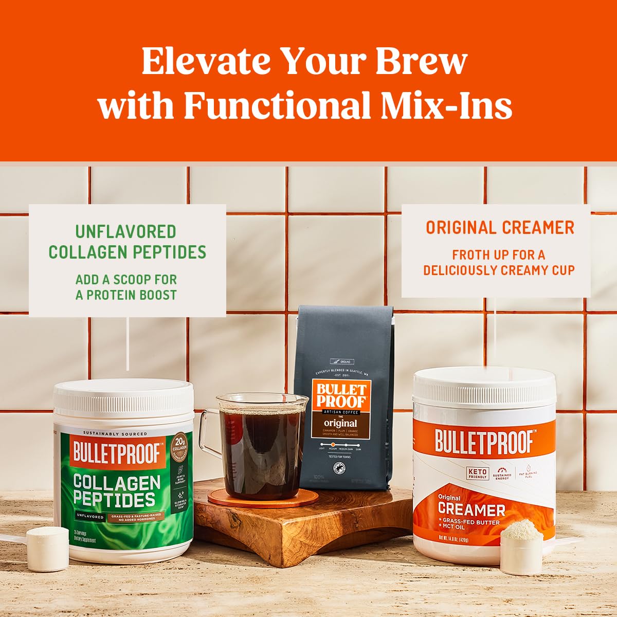 Bulletproof The Mentalist Medium-Dark Roast Whole Bean Coffee, 5 Pounds (bulk), 100% Arabica Beans, Clean Coffee Tested for Toxins, Packaging May Vary