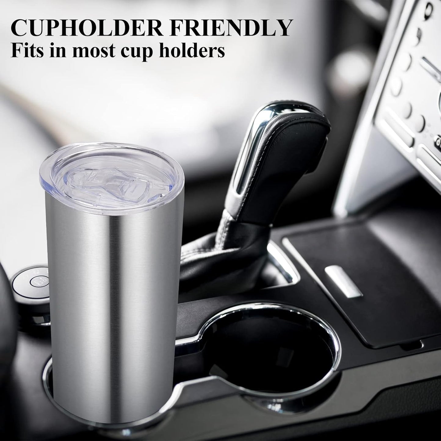 VEGOND Stainless Steel Tumblers Bulk 6 Pack, 20 oz Vacuum Insulated Skinny Tumblers with Lid and Straw, Double Wall Coffee Mug, Travel Water Cup