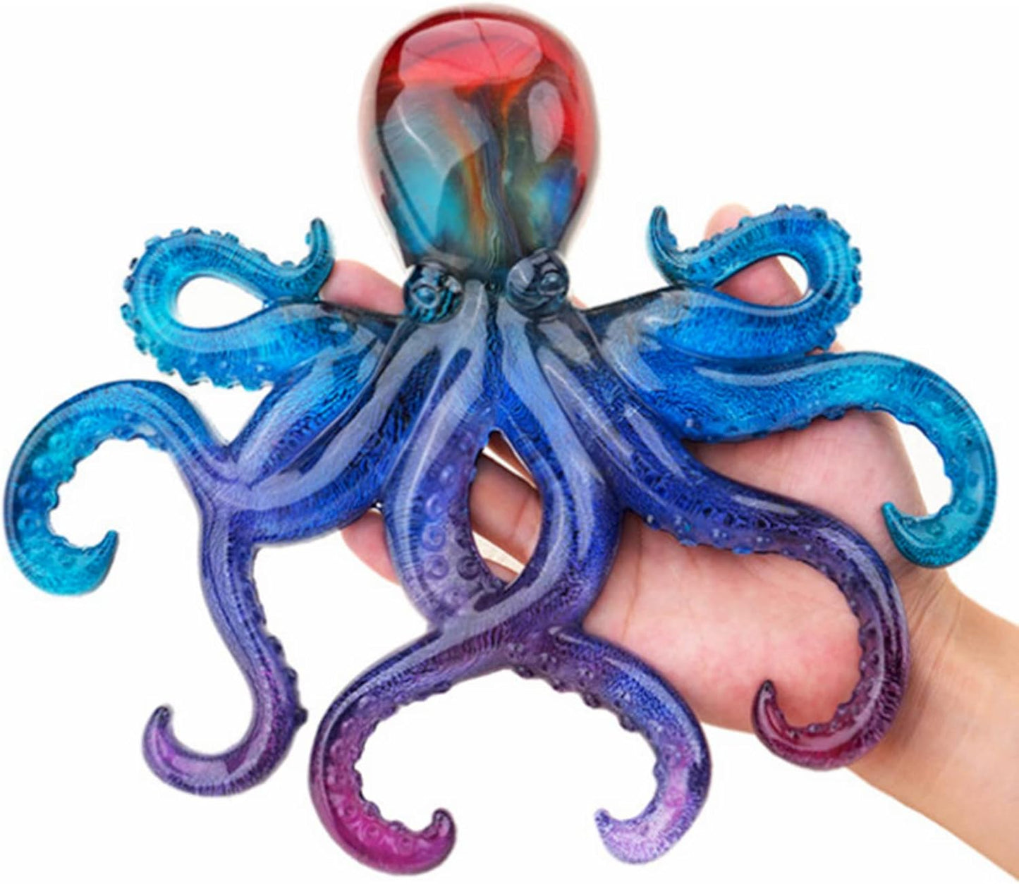 Octopus Resin Mold, Gasusen 3D Large Sea Animals Octopus Silicone Molds for Epoxy Resin Casting, Wall Hanging Ornaments, Home Decor, Halloween Christmas Gifts, DIY Craft
