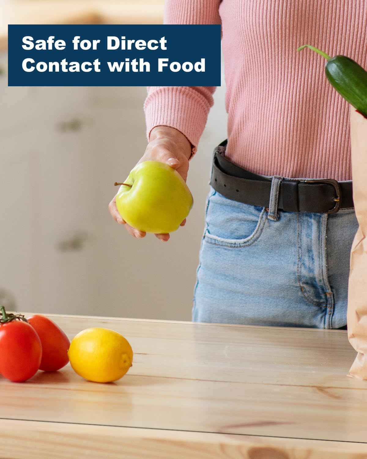 Crystal Clear Plastic Table Cover Protector, 42" x 60" Spill Resistant Easy Flat PVC Desk Pad Mat, 1.5mm Thick Rectangle Vinyl Table Top Protector for Dining Room Table, Office, Dresser