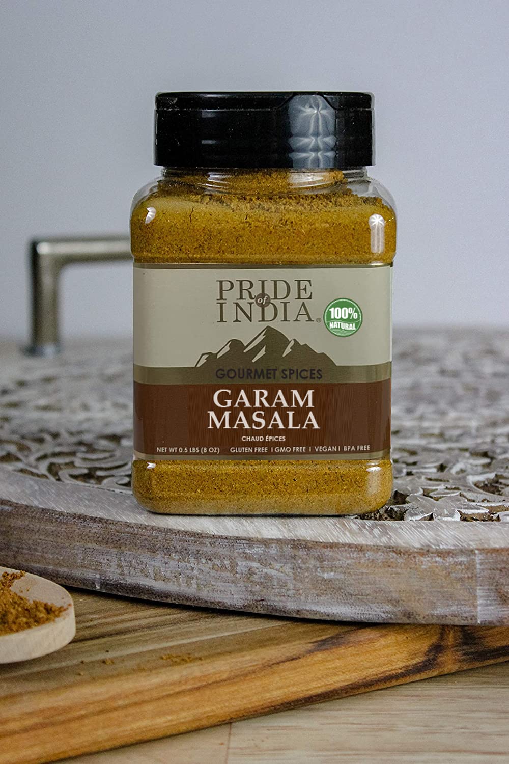 Pride of India - PACK of 6 - Garam Masala Ground 6 oz (170.097 gm) Medium Dual Sifter Bottle | Warming Spice Blend for Variety of Dishes | Flavorful Mix for Curries and Pilafs Non-Veg & Veg Dishes