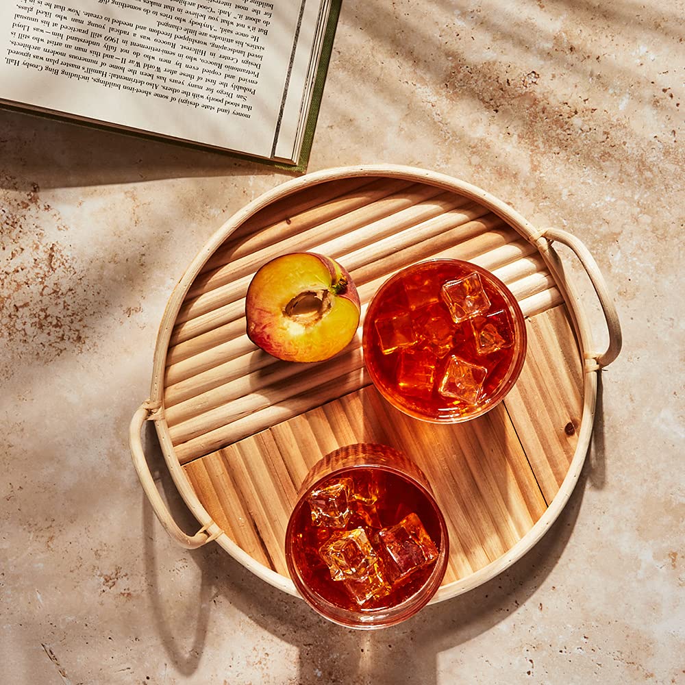 Steven Smith Teamaker Ginger Peach Iced Tea No. 35 Refreshing, Caffeinated, Sugar-Free, Sustainably Grown, Full Leaf Black Iced Tea Bags, 10 Count, 1 Quart Sachets