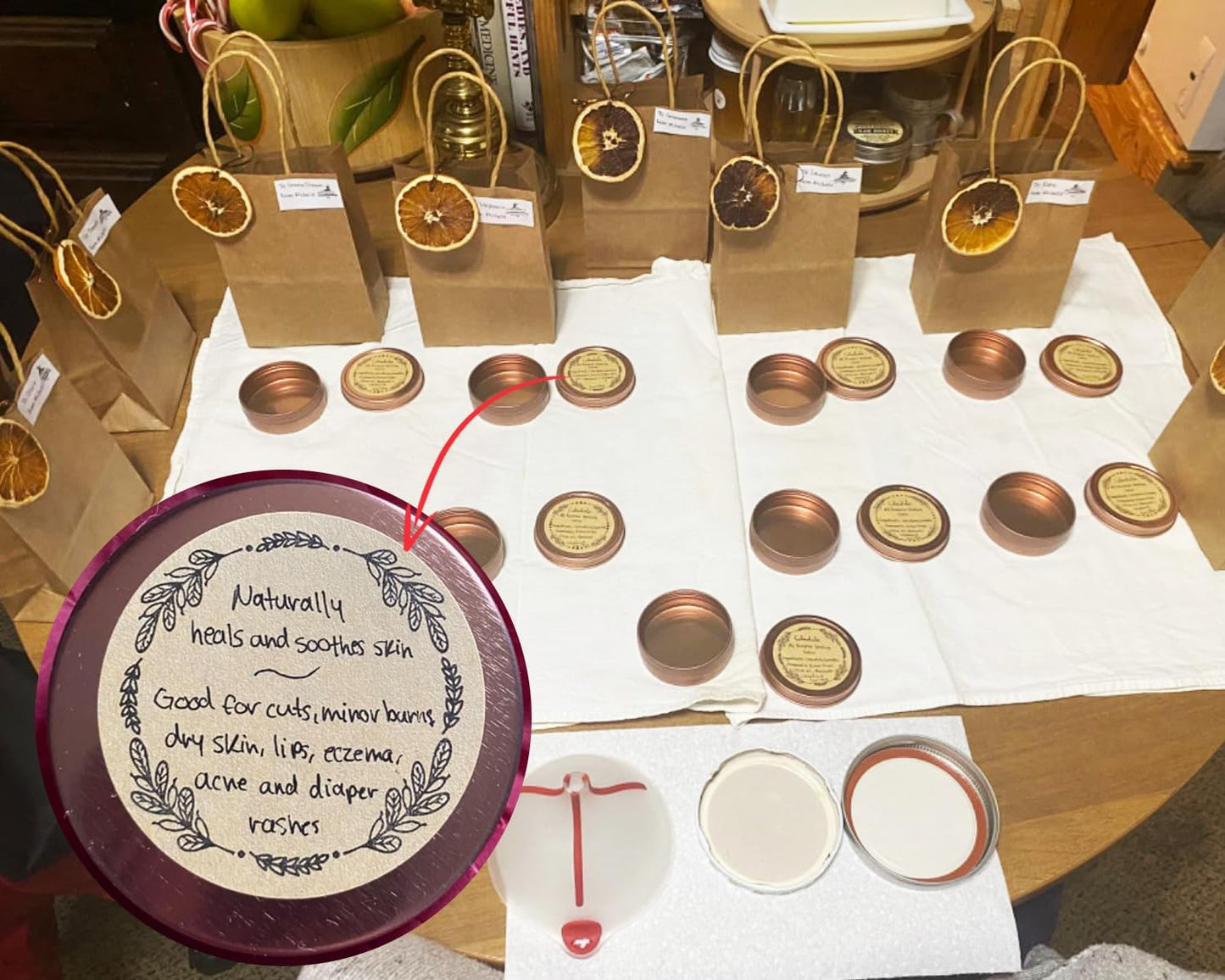 500pcs 2" Label Stickers for Jars and Lids, 4 Different Wreath Designs, Kraft Sticker Labels for Pantry, Mason Jars, Canning, Bottles