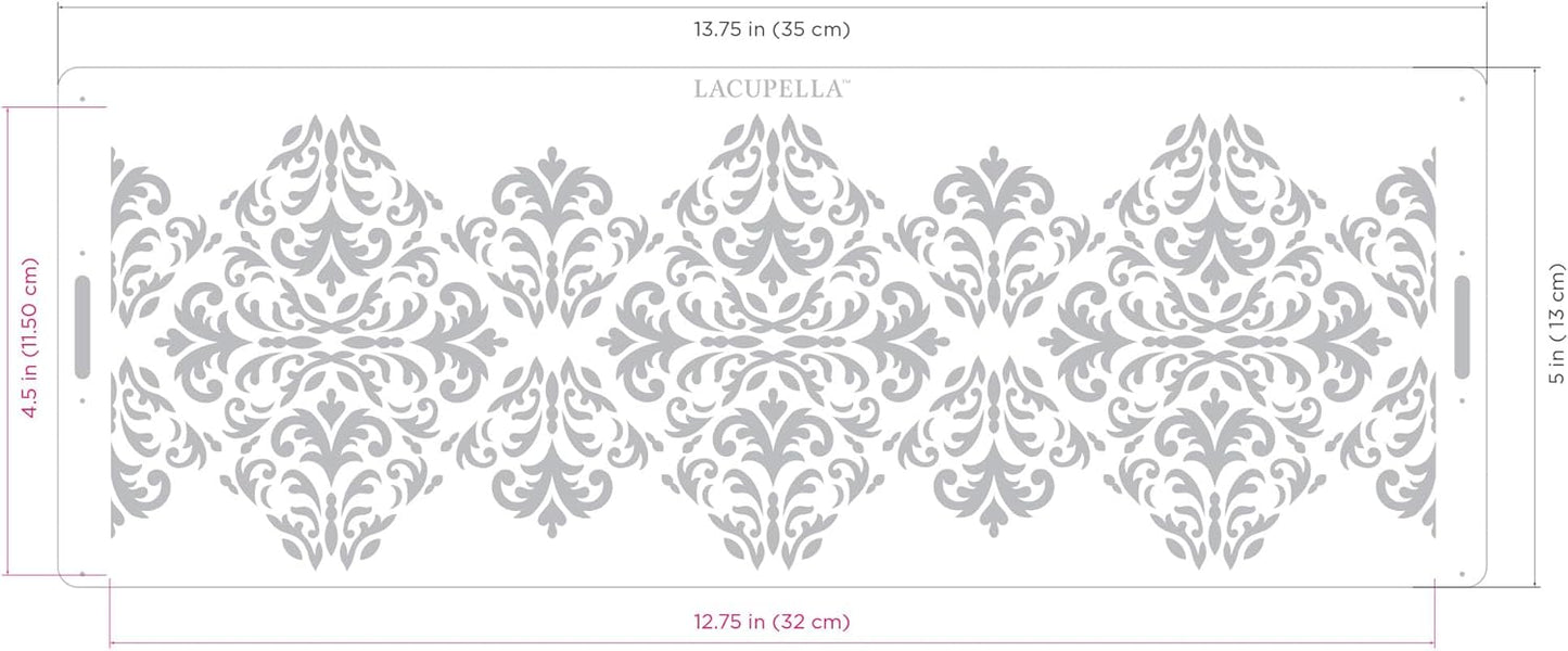 Long Border Cake Stencil, 4" x 12.75" (PIET)