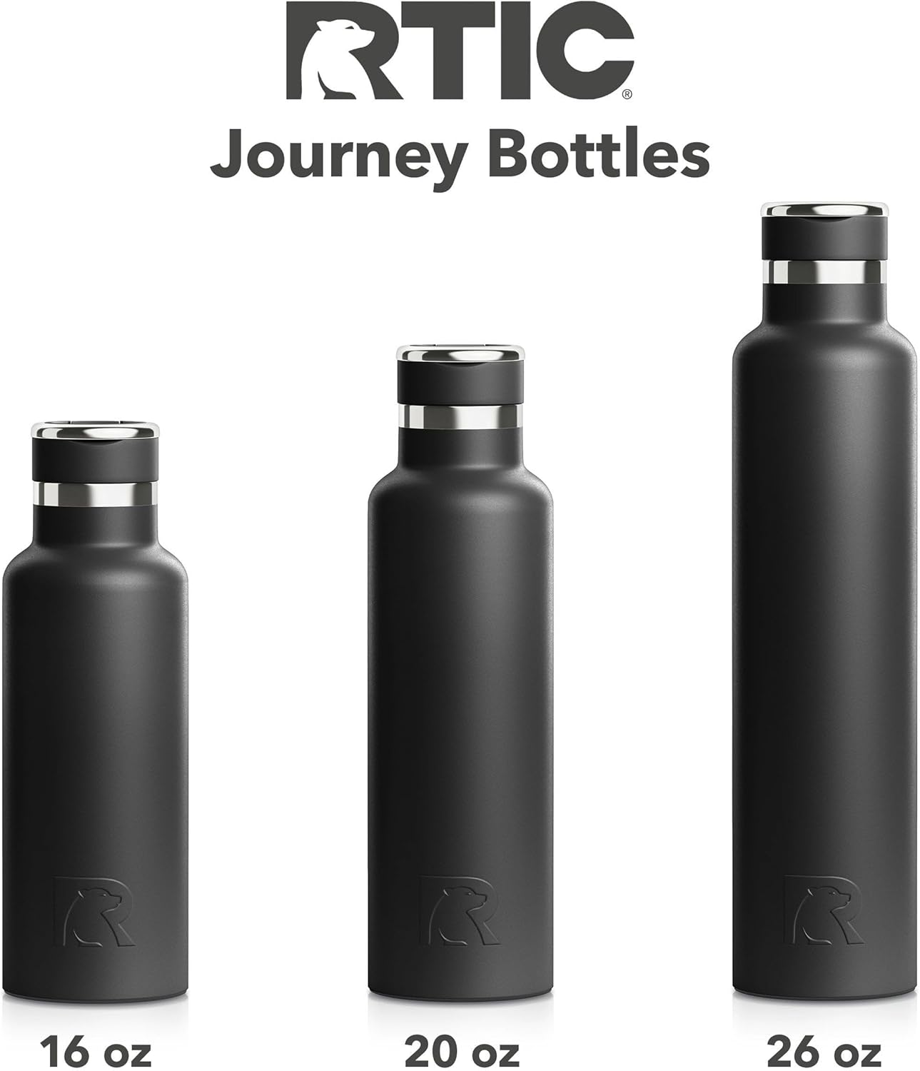 RTIC 26oz Journey Bottle Metal Stainless Steel Vacuum Insulated, BPA Free, Reusable, for Water, Hot and Cold Drinks, Travel, Sports, Camping, Fresh Mint