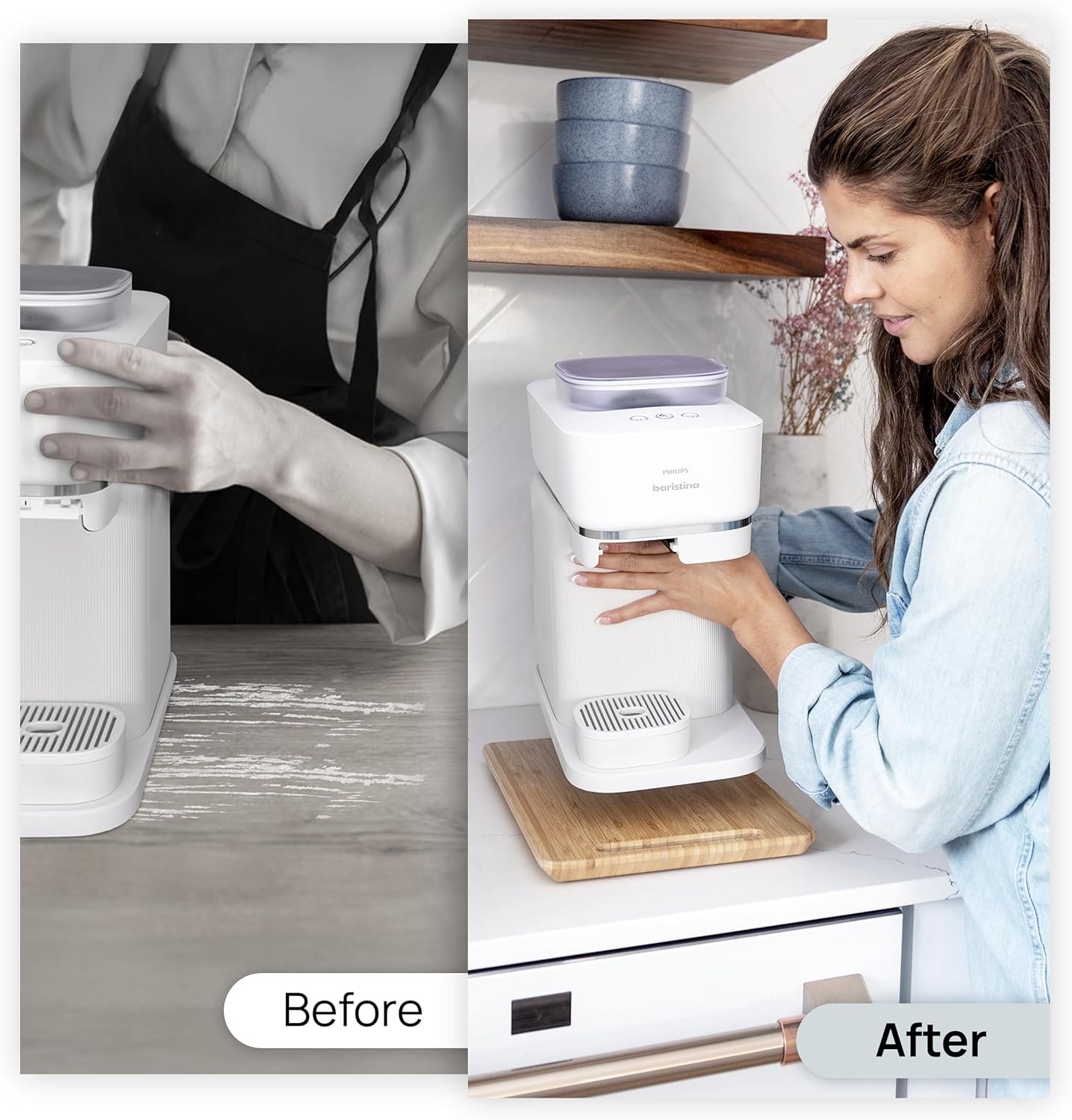 Ibyx Elegant Sliding Tray for Your Coffee Maker & Heavy Kitchen Appliances - Sturdy, Slides Easily from Under The Cabinet (Natural, 13βW x 10.5βD)