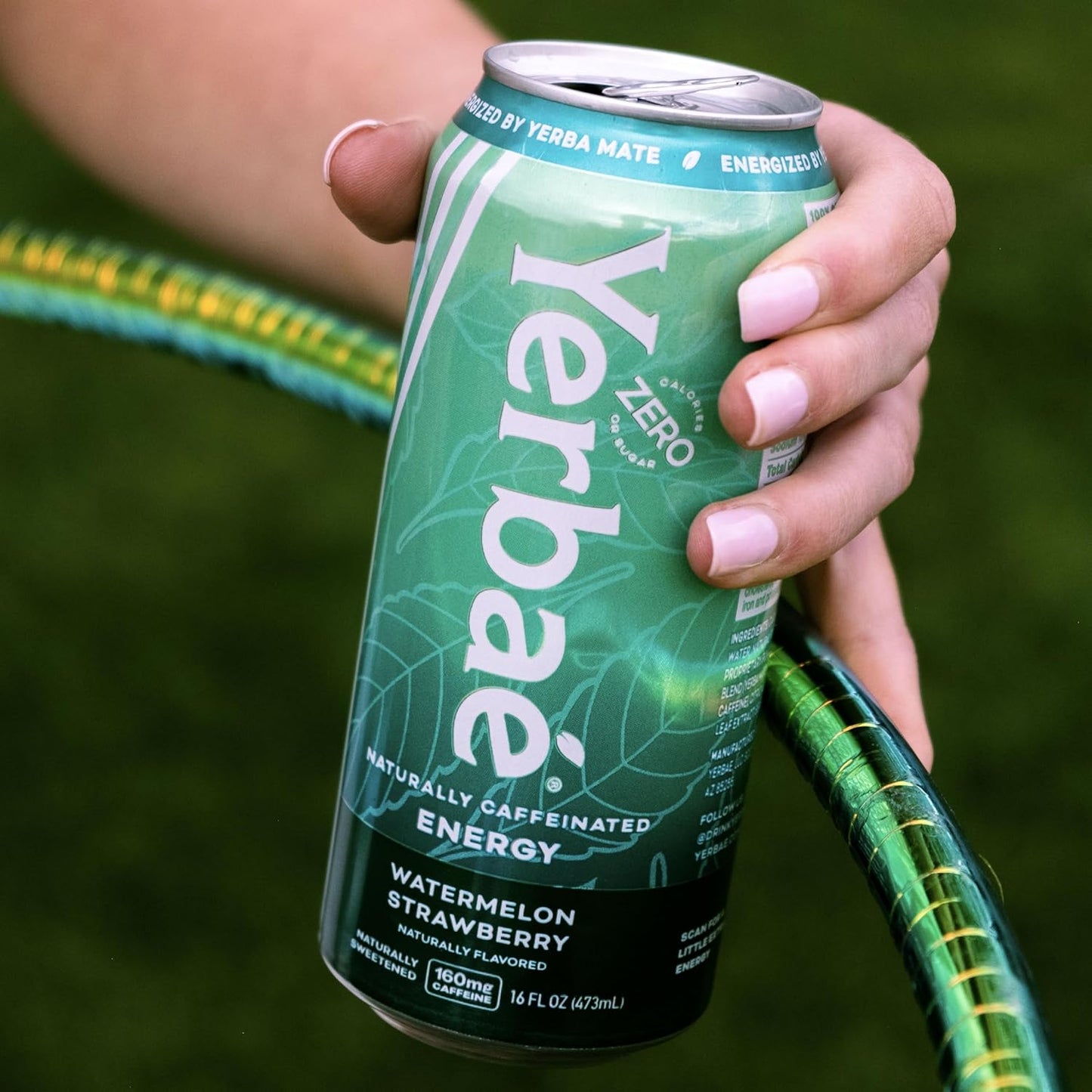 Yerbaé Watermelon Strawberry Functional Energy Drink - 0 Sugar, 0 Calories, 0 Carbs. Yerbae is Energized by Yerba Mate, Plant-Based, Healthy Alternative to Sugary Energy Drinks, 16oz cans (12 Pack)