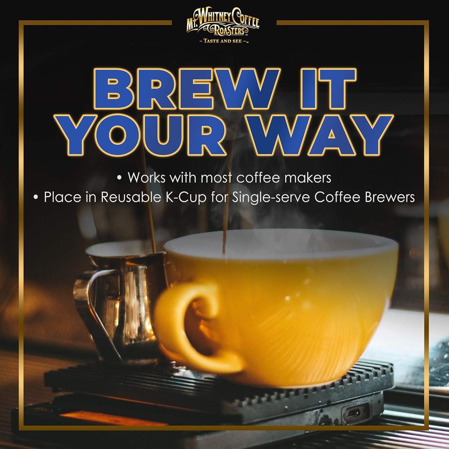 Mt. Whitney Organic Gayo Mountain Sumatra, Medium Dark Roast, Low Acid Coffee (Ground, 12 Oz)