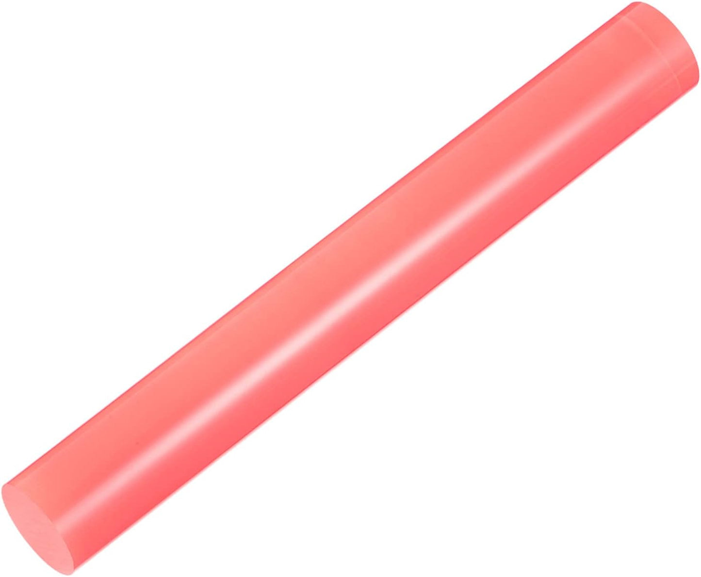 HARFINGTON Acrylic Clay Roller 8 Inch x 1 Inch Solid Non-Stick Plastic Round Tube Roller Polymer Clay Rod Fondant Rolling Pin for Shaping, Sculpting, Modeling DIY Crafts, Pink