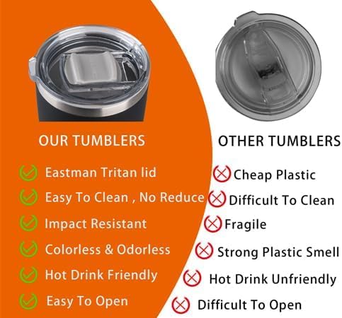 14 oz Stainless Steel Vacuum Insulated Tumbler with handle & MacSlider Lid, Dishwasher Safe & Spill Proof Coffee Cup, Travel Mug for Hot/Cold Drinks, Durable Design - Gray