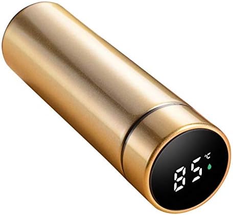 Water Bottle with LED Temperature Display,Double Walled Vacuum Insulated Water Bottle,Stainless Steel Sports AutomotiveTravel Mug,BPA-free Leak Proof Keep Cold and Keep Warm 12H