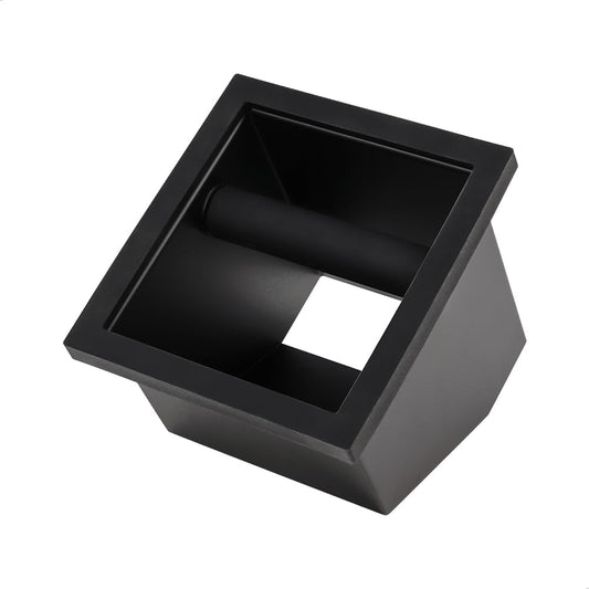 watchget Espresso Grounds Knock Box, Bottomless Chute with Removable Bar, Stainless Steel & Silicone Construction, Built-in Desktop Waste Collector for Home & Café