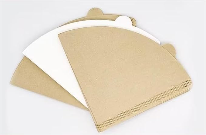 Cone Filters #2 for Coffee Makers - Tear-Resistant Paper, Sustainable Material, Say Goodbye to Coffee Grounds in Your Brew (200, white)