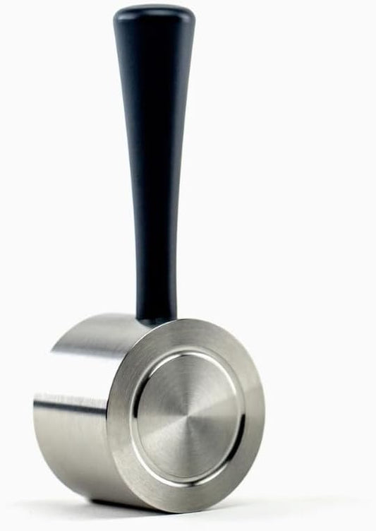 CREMA Coffee Products Replacement Steam Lever for Breville Espresso Machines |Ergonomic Stainless Steel Design|Compatible with Barista Express, Infuser, Barista Pro|Easy Grip|Black/Silver Finish