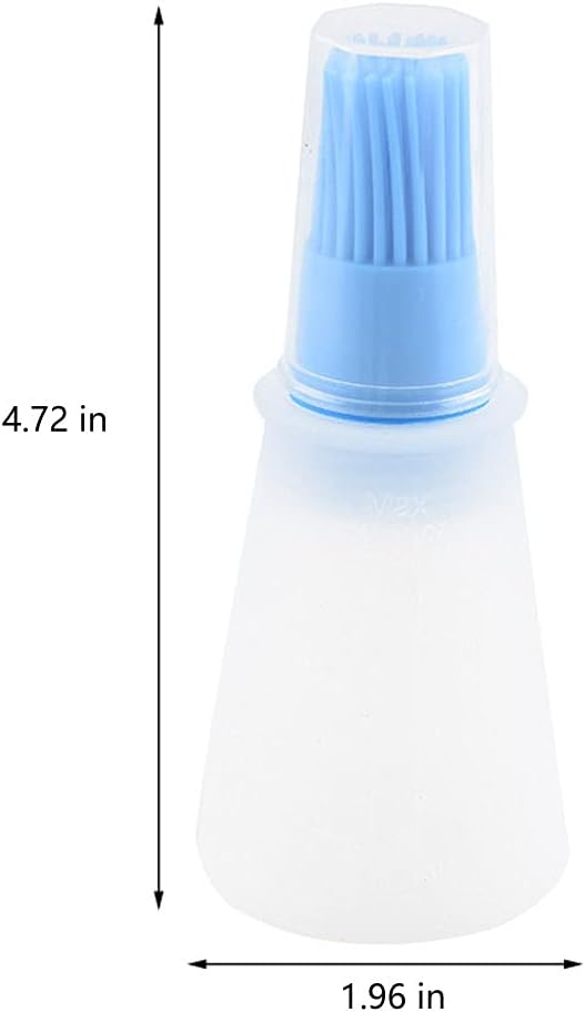 Silicone Oil bottle brush，BBQ/Pastry Basting Brushes,Silicone Cooking Grill Barbecue Baking Pastry Oil/Honey/Sauce Bottle Brush (4 PCS,red)