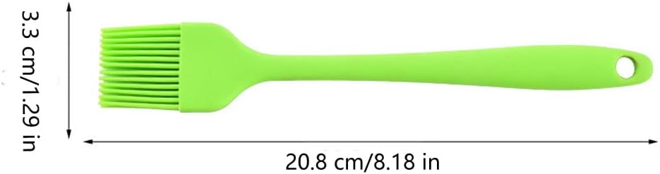 Silicone brush, Oil Brush for BBQ Kitchen Cooking Baking and Grilling (2 PCS,yellow)