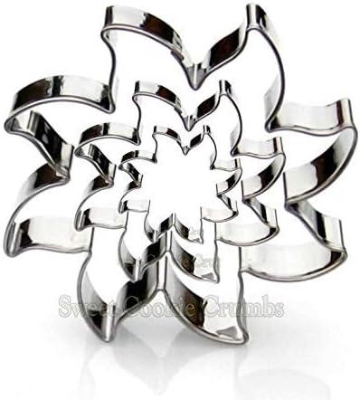 Sun Cookie Cutter Set – Sharp & Stainless Steel Cooking Utensils – A Bright Fit for Sandwiches, Pancakes, Fruits & Crafts – Dishwasher-Safe 3-Piece Bakery Supplies by Sweet Cookie Crumbs