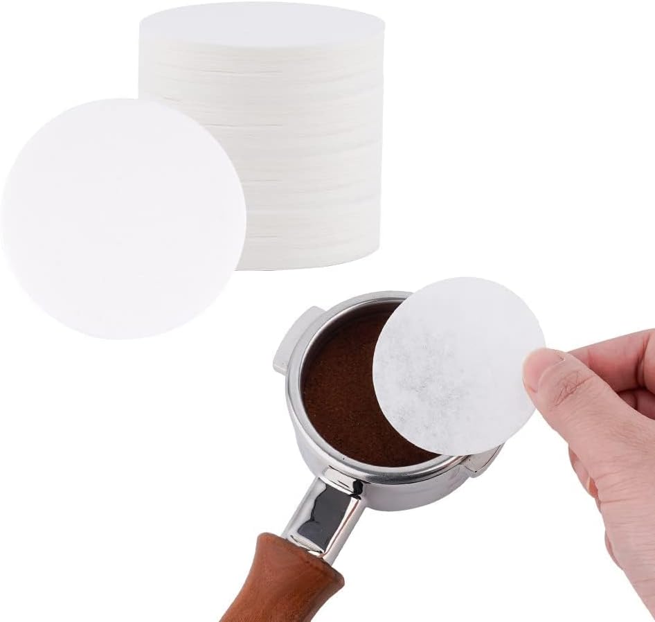 watchget 58mm Espresso Paper Filters - 1000 Disposable Filter Papers for Coffee Puck Screen and Portafilter, Compatible with 58mm Espresso Coffee Maker Baskets