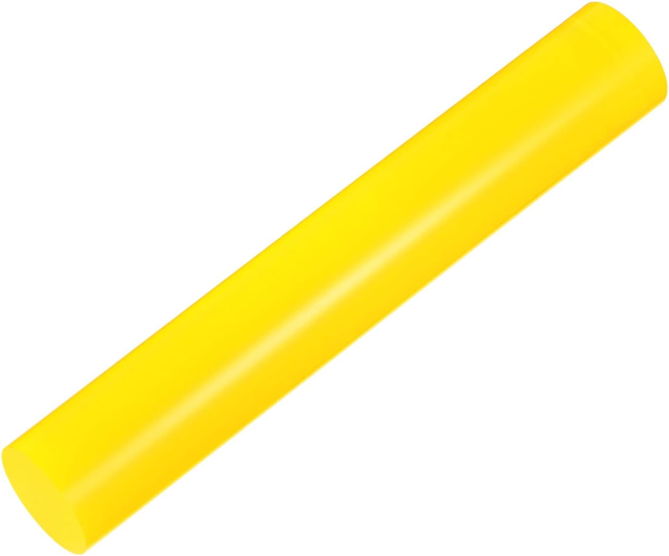HARFINGTON Acrylic Clay Roller 6 Inch x 1 Inch Solid Non-Stick Plastic Round Tube Roller Polymer Clay Rod Fondant Rolling Pin for Shaping, Sculpting, Modeling DIY Crafts, Yellow