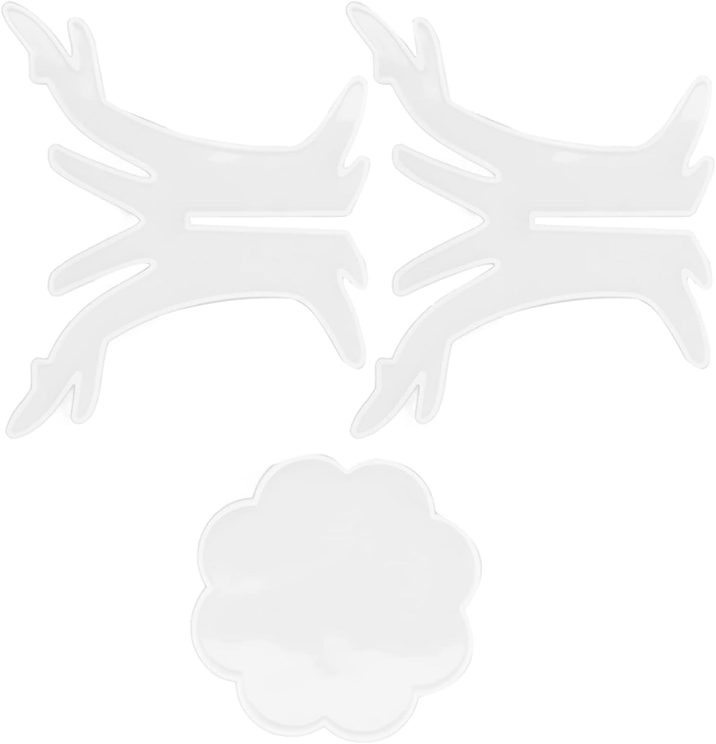 3Pcs DIY Silicone Flower Pot Shelf Mold Easy Demoulding Unique Shape Suitable for Resin Crafts (Branch Mold 60-730)