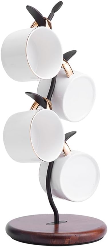 Simcat Mug Holder, Coffee Mugs/Tea Cup Storage Rack Stand, Countertop Mug Tree,Upgraded Stable Mug Stand for Kitchen Counter Cabinet Cafe Black Brow