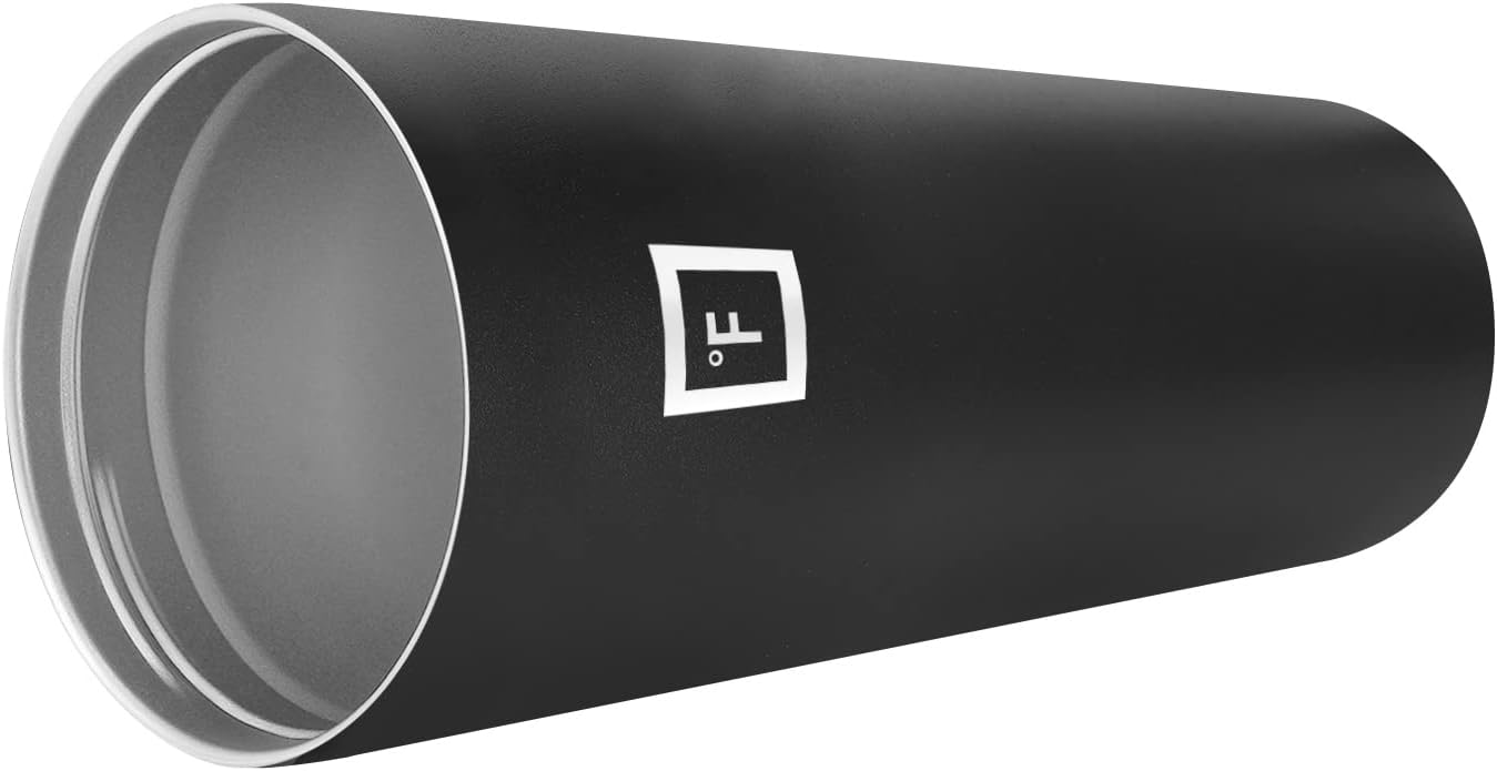 IRON °FLASK Classic Tumbler - Vacuum Insulated Stainless Steel Water Bottle, Double Walled, Drinking Cup, Insulated Travel Mug (Midnight Black, 32 oz Solid Lid)