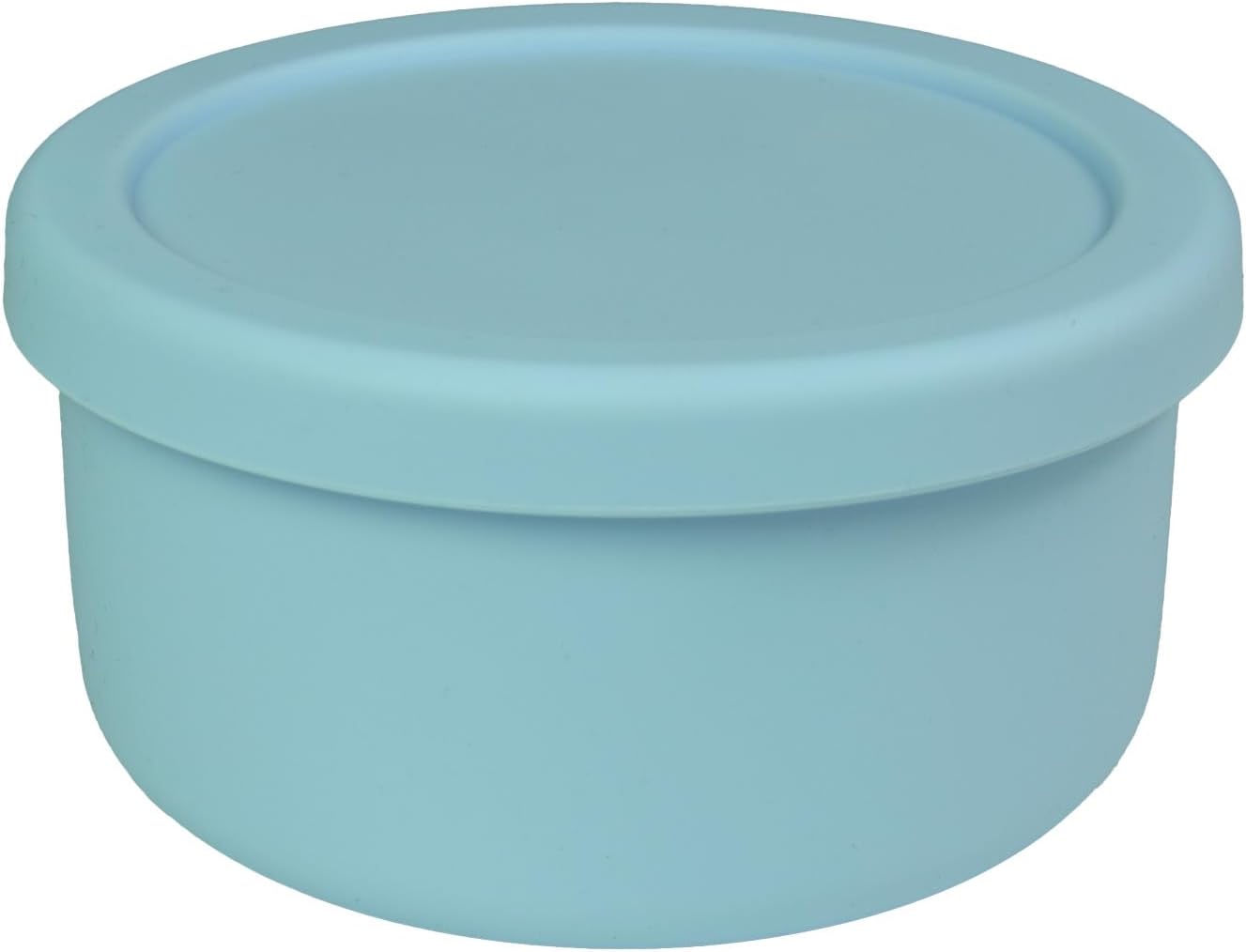 Silicone Food Storage Containers & Round Bowls with Lids - Meal Prep Containers for Kitchen Serving, Salad & Lunch - Airtight, Microwave/Fridge/Dishwasher Safe, BPA-Free, 24oz. (Grayish blue)