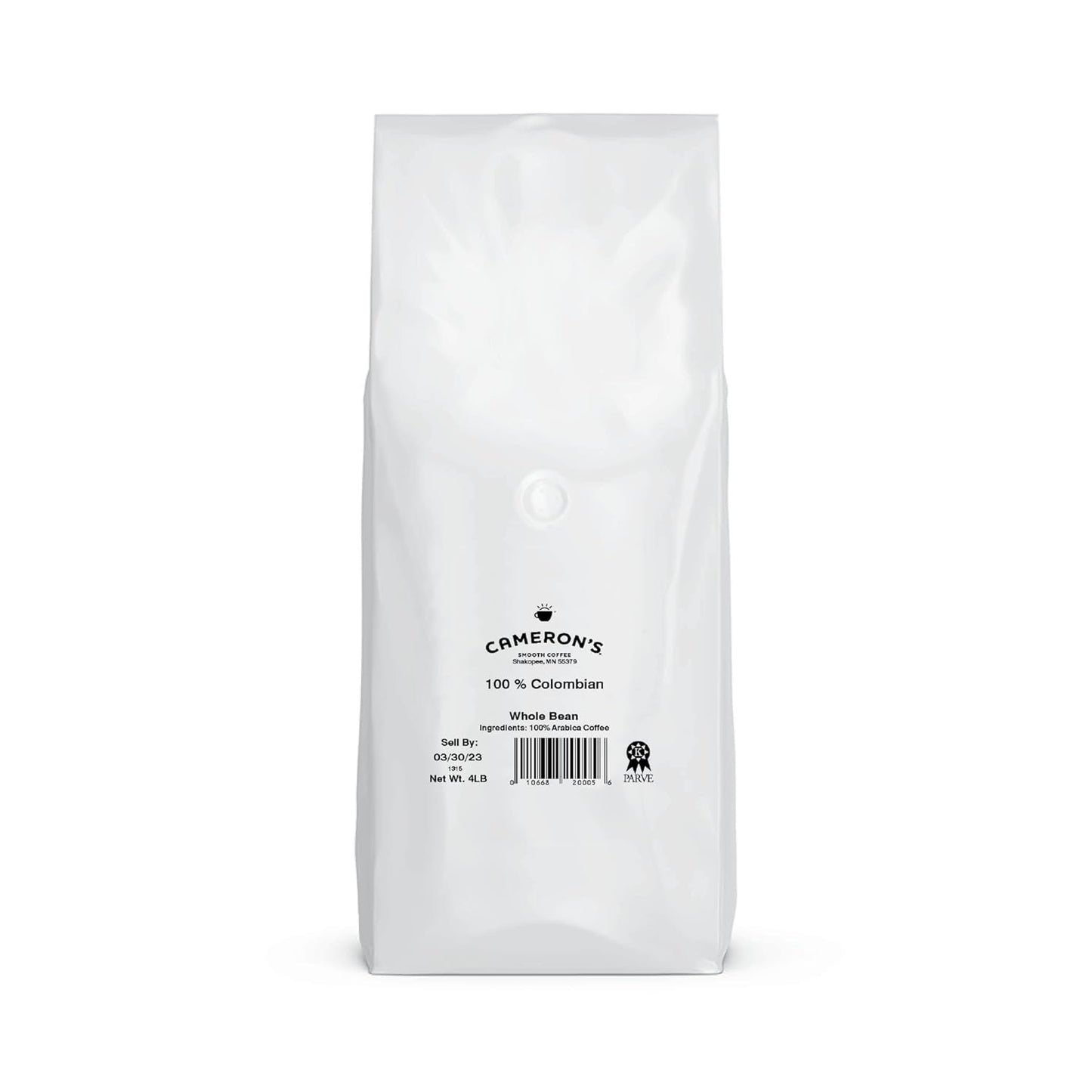 Cameron's Coffee Roasted Whole Bean Coffee, 100% Colombian, 4 Pound