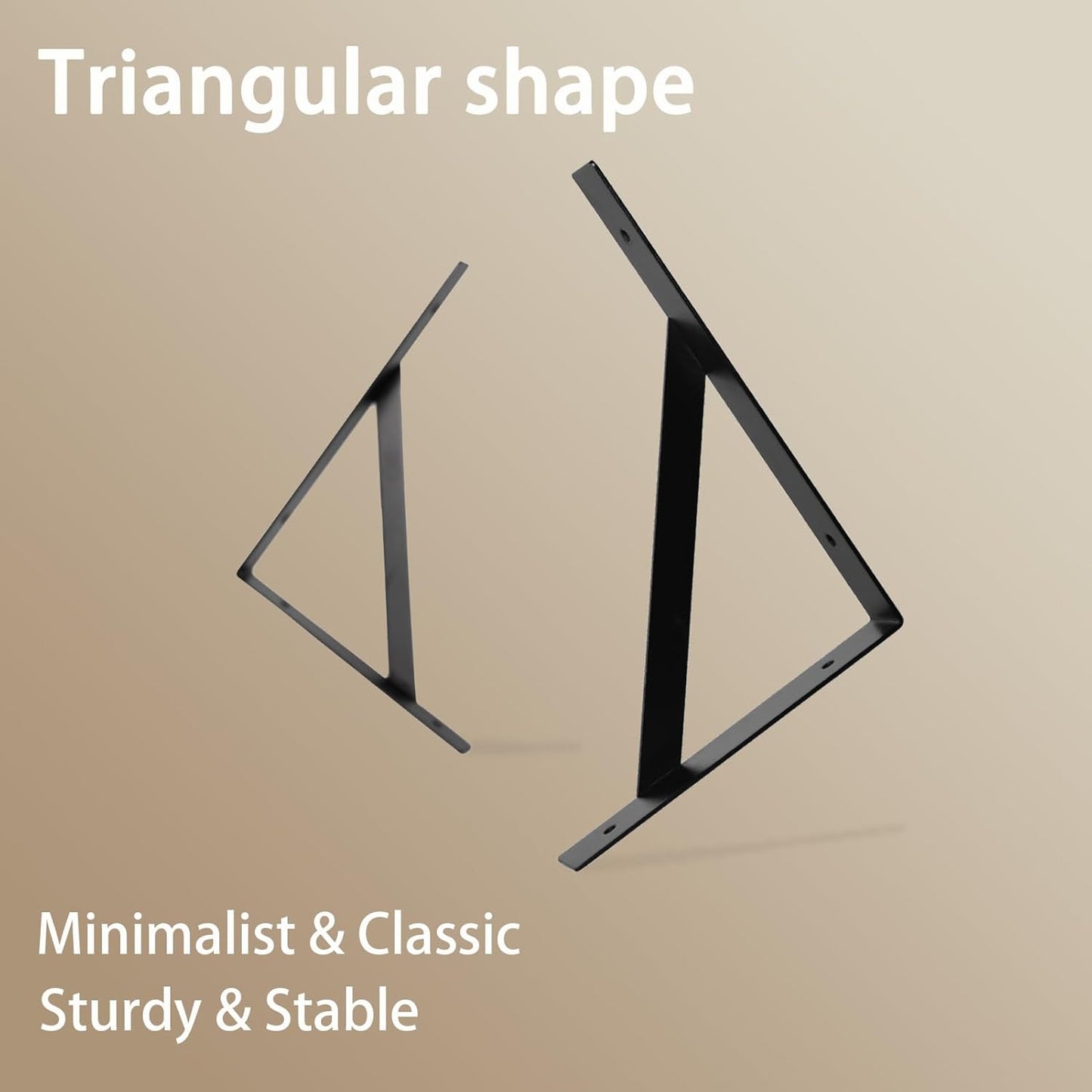 DINZI LVJ Long Wall Shelves, 47.3Inch Wall Mounted Shelves Set of 2, Extra Large Storage Ledges with Sturdy Metal Brackets for Living Room, Bathroom, Bedroom, Kitchen, Natural