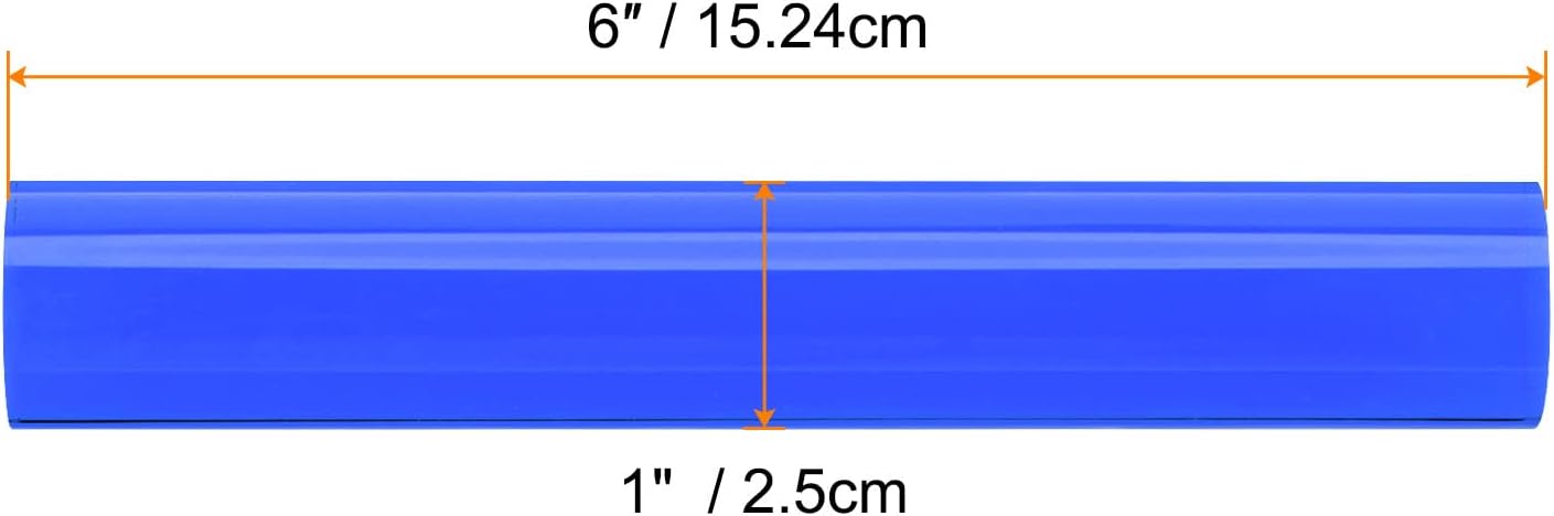 HARFINGTON Acrylic Clay Roller 6 Inch x 1 Inch Solid Non-Stick Plastic Round Tube Roller Polymer Clay Rod Fondant Rolling Pin for Shaping, Sculpting, Modeling DIY Crafts, Blue