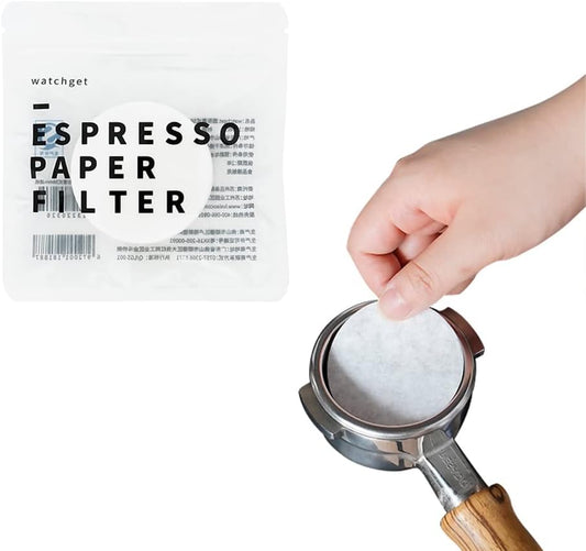 watchget 51mm Espresso Paper Filters - 1000 Pcs Unbleached Coffee Filter Papers for 51mm Portafilter Baskets, Compatible with Espresso Machines and Coffee Maker Accessories