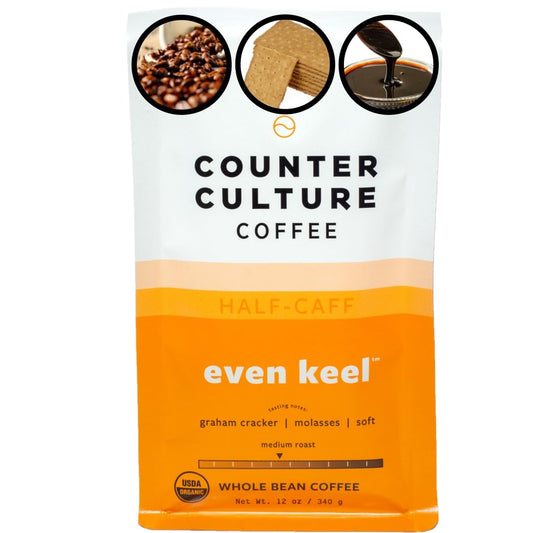 Counter Culture Coffee - Fresh Roasted Certified Organic Whole Bean Coffee (Kosher) (Even Keel)