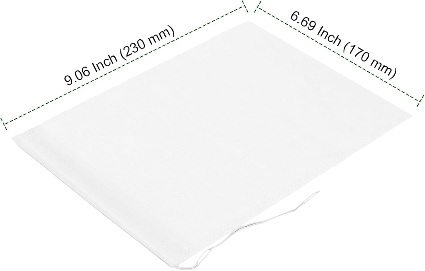 PINGEUI 300 PCS Cold Brew Bags, Coffee Filter Bags with Drawstring, White Fine Mesh Brewing Bags for Coffee, Tea