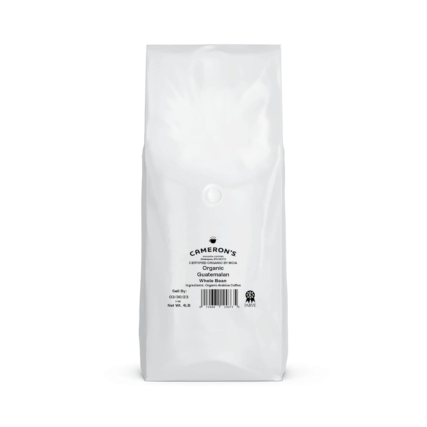 Cameron's Coffee Roasted Whole Bean Coffee, Organic Guatemala, 4 Pound