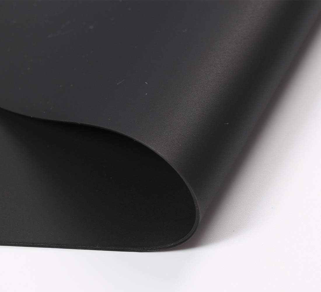 Extra Large Mulitpurpose Silicone Placemat,Countertop Protector, Kitchen Counter Mat, Table Mat, Heat Resistant, Washable, Non Slip (39.4 x 23.6 inch, Black-1pcs)
