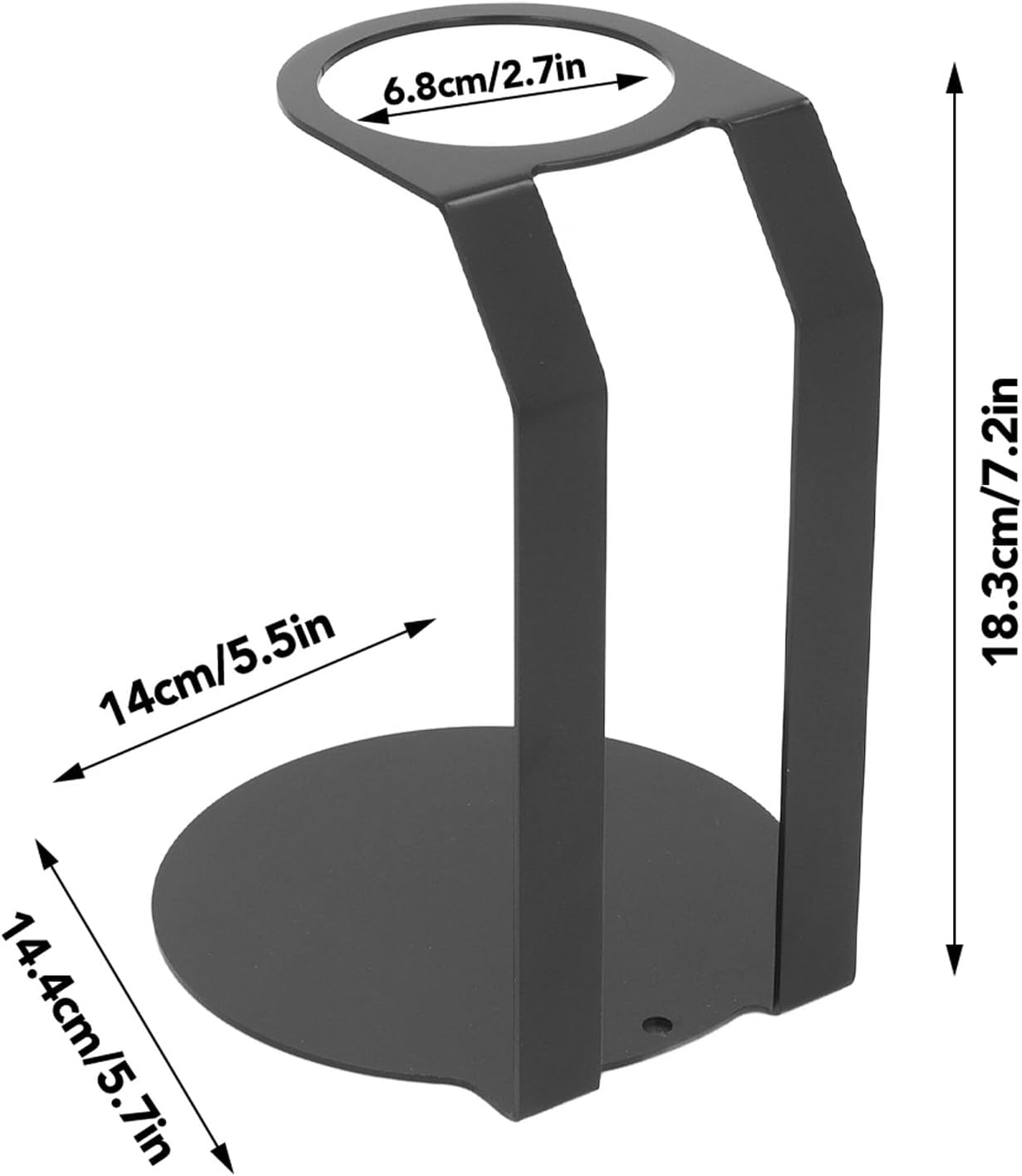 Tissting Pour Over Coffee Station Iron Pour Over Coffee Stand Dripper Rack Coffee Filter Holder for Home Cafe Office Black(18.3x14.4x14cm/7.2x5.7x5.5in)