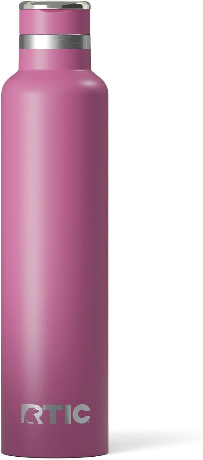 RTIC 26oz Journey Bottle Metal Stainless Steel Vacuum Insulated, BPA Free, Reusable, for Water, Hot and Cold Drinks, Travel, Sports, Camping, Orchid