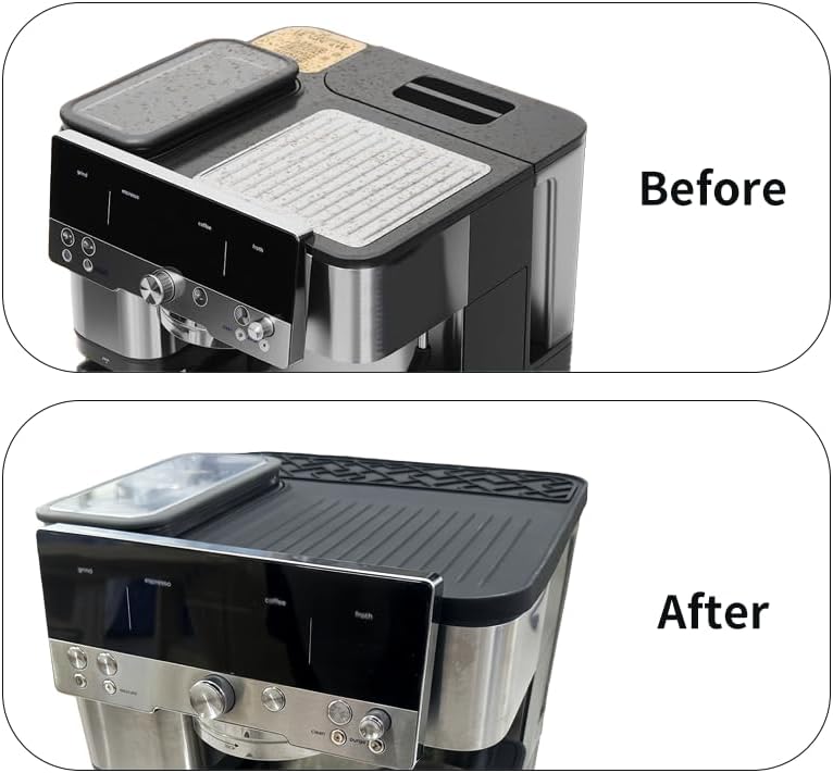 Top Mat Compatible with Ninja Luxe Espresso Coffee Machine Es601, Food Grade Silicone Coffee Mat, Ninja Luxe Espresso Machine Mat Accessories