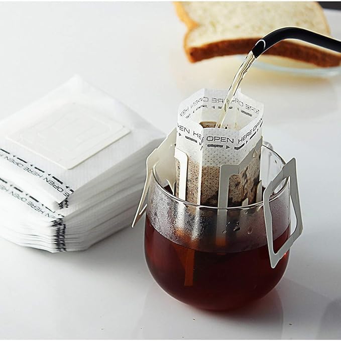 Coffee Filter Bag，Coffee Tea Bag，Drip Bag Coffee ，Suitable for Single Cup, Office, and Outdoor Use With Ease(100)